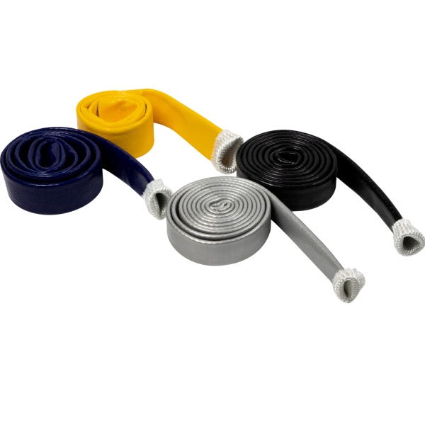 Fire sleeve for fuel line made from silicone coated fiberglass heat shield sleeve – BSTFLEX