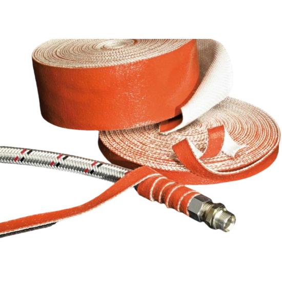 Fita isolante de fibra de vidro revestida de silicone