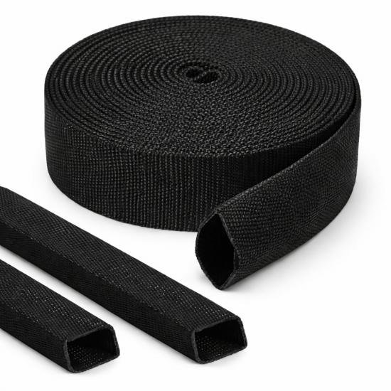 polyester hose sleeve for hydraulic hose abrasion protection