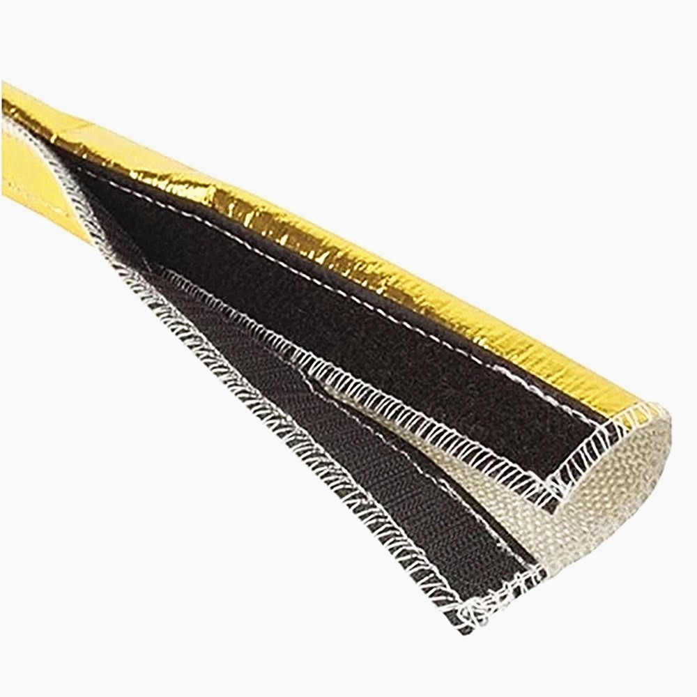 Heat Shroud Gold: Proteção térmica e contra abrasão projetada para linhas e fiação críticas. Instalação sem desconexão.