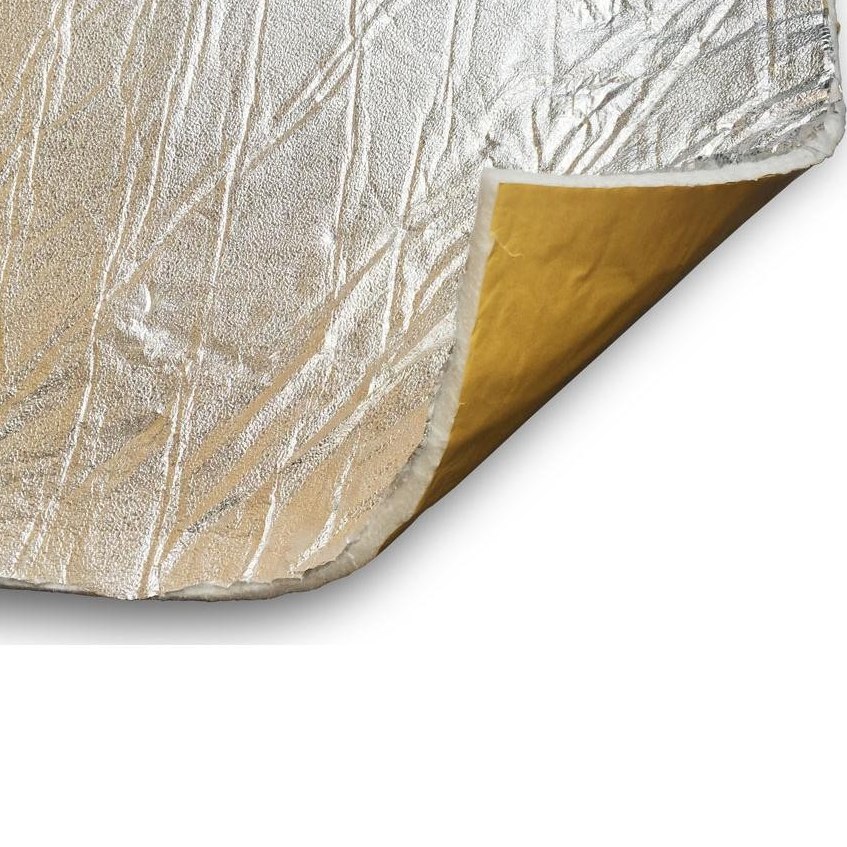 Tapete de fibra de vidro com superfície de alumínio resistente ao calor